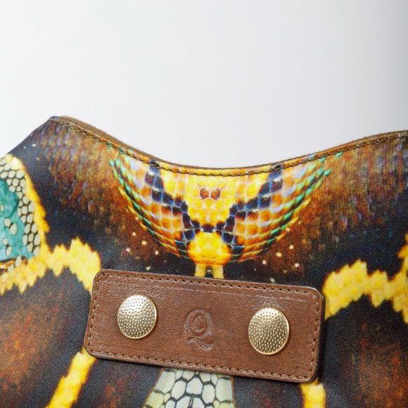 SOLD Alexander McQueen De Manta Snake Nylon Clutch - Picture 8 of 10